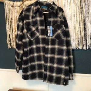 XL Tall Lined Flannel shirt jacket